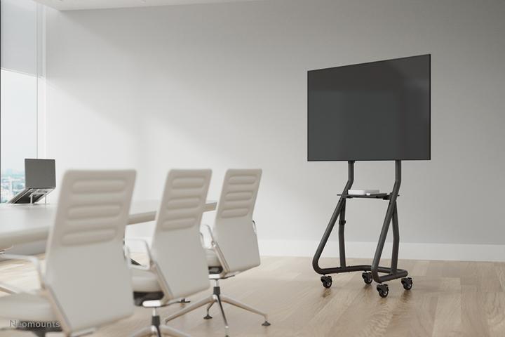 Actual product image Neomounts NS-M3600BLACK is a mobile floor stand for flat screen TVs up to. (Universal, 80", 80 kg)