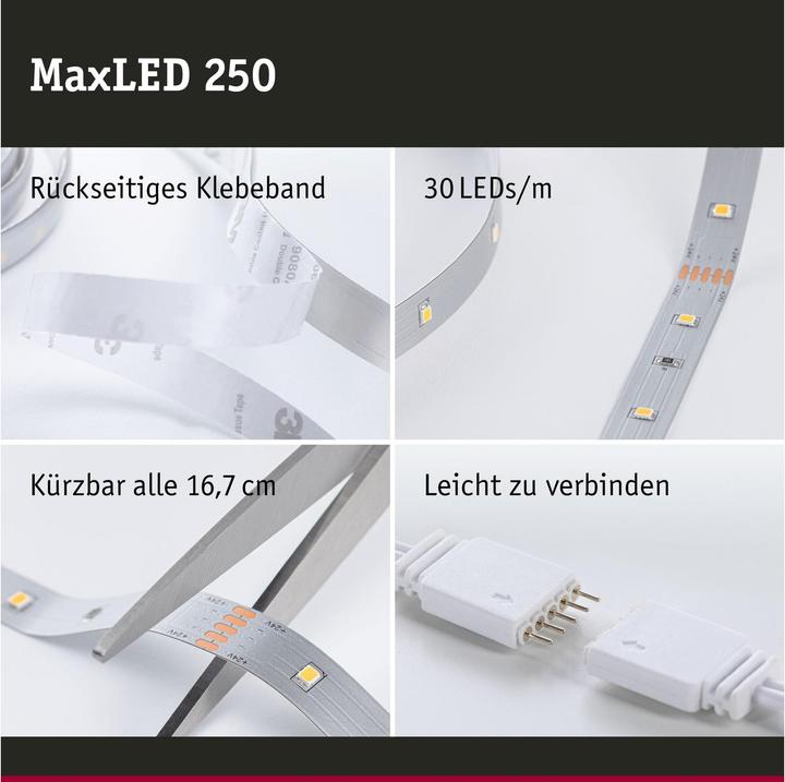 Produktbild Paulmann MaxLED 250 Stripe (Warmweiss, 250 cm, Indoor)