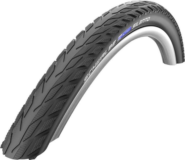 Produktbild Schwalbe Silento Drahtreifen - 28x1.40 Zoll - K-Guard - SBC - Reflexstreifen - schwarz (28 x 1.40, 37-622)