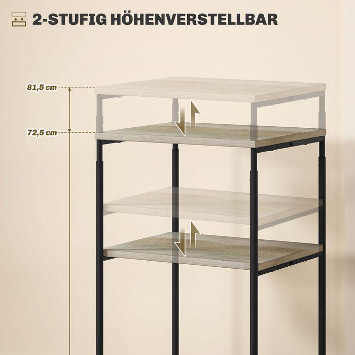Produktbild Swisshandel24 Druckertisch mit Rolle, Druckerständer mit 3-Ebene, Druckerhalter, Druckerwagen