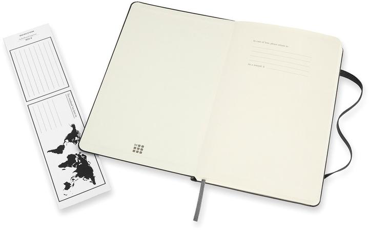 Actual product image Moleskine Notebook Double (13 x 21 cm, Lined, Plain, Hardcover)