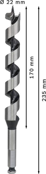 Image du produit Bosch Professional Zubehör Mèche à bois PRO Wood, 22 x 170 x 235 mm (11,1 mm)