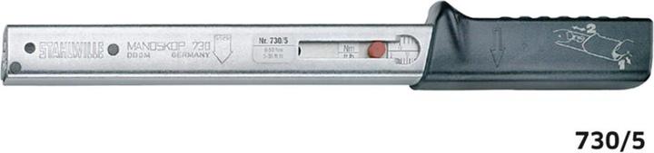 Produktbild Stahlwille 730 Quick Drehmomentschlüssel Service MANOSKOP® mit Aufnahme für Einsteckwerkzeuge Gr. a/20 40-200 (1/2", 40 Nm, 200 Nm)