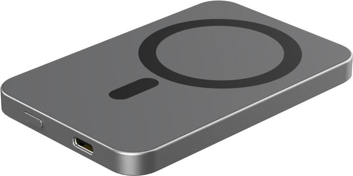 Actual product image RealPower Powerbank PB-5000 mAh MAG 5000mAh Magsafe grey (5000 mAh, 15 W, 18.50 Wh)