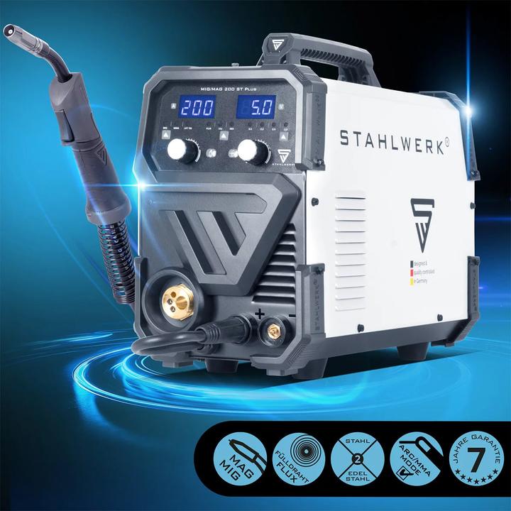 Produktbild Stahlwerk Schweissgerät MIG MAG 200 ST PLUS Schutzgas-Schweissgerät IGBT mit 200 A