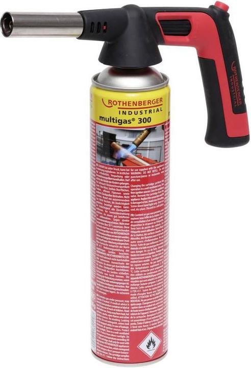 Produktbild Rothenberger Industrial RS 300 Brenner Aufsatz Piezo 180-360 °C Drehung/Über Kopf Lötbrenner für Mul