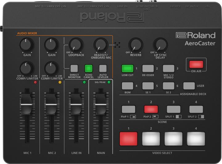 Actual product image Roland VRC-01 AeroCaster (Studio- and Livemixer)