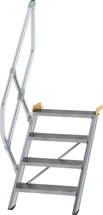 Actual product image Munk Industrial steps, aluminium steps, step width 600 mm, 4 steps. (Scaffolding, 105.80 cm)