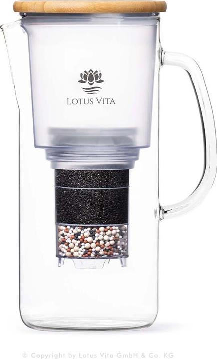Lotus Vita Carafe filtrante en verre Enya Natura Plus