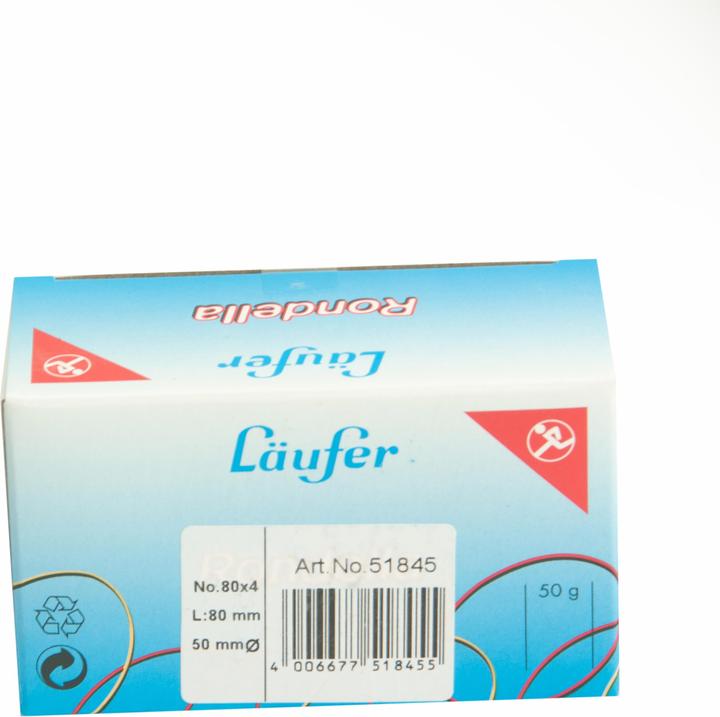 Actual product image Läufer Rubber bands RONDELLA red, size: 80 x 4 mm diameter 50 mm. (1 pcs.)