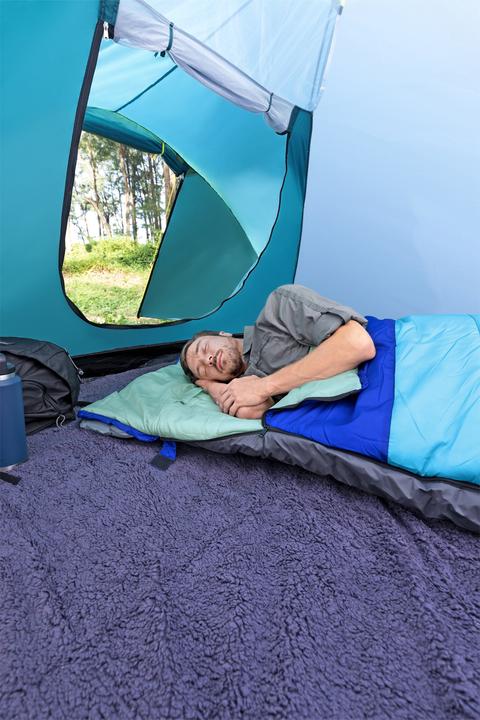 Produktbild Bestway 2-in-1-Schlafsack Wanderlite™ mit integrierbarer, aufblasbarer Isomatte 203 x 75 x 9 cm (198 cm)