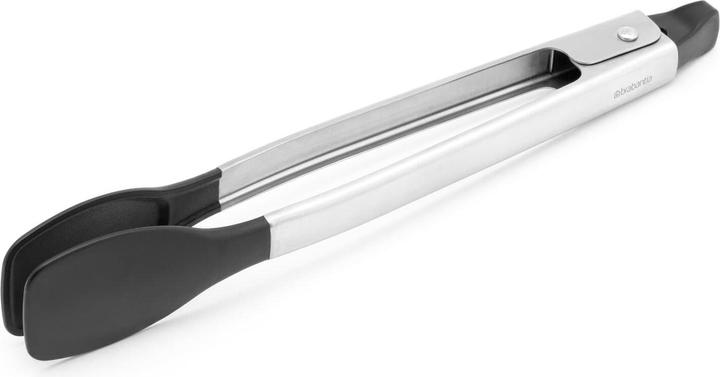 Image du produit Brabantia Pinces de cuisine Nouvelle ligne de profilés Acier inoxydable / Noir