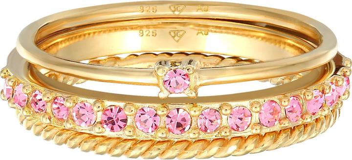 Immagine prodotto Elli Anello con cristalli pastello multicolore in argento 925 (62, 925 Argento)