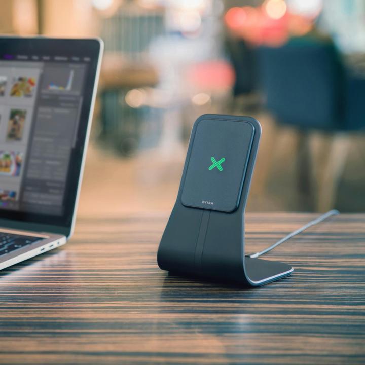 Image du produit Xvida Support de bureau magnétique de chargement sans fil QI (10 W)
