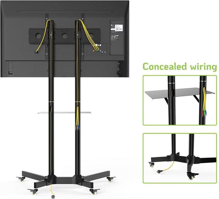 Produktbild Techly ICA-TR6 TV-Rollwagen (65", 60 kg)