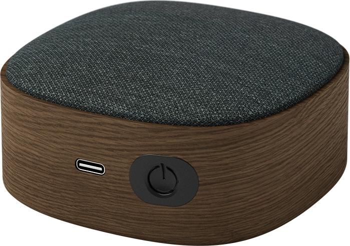 SackIT Go Wood - Bluetooth Speaker - Smoked Oak (8 h)