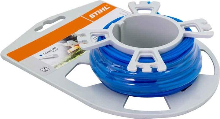 Actual product image Stihl 9302334 Mowing threads round roll 1.6 mm 20 m, blue (Weed whacker, Trimmer line + line spool)