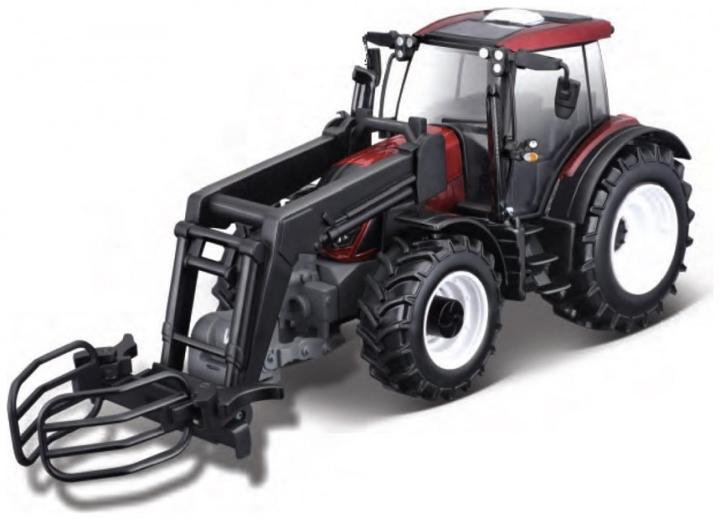 Productafbeelding Bburago 18/44082 Valtra N174 metalen replica trekker rood met lader schaal 1:32 voor 4+ jaar