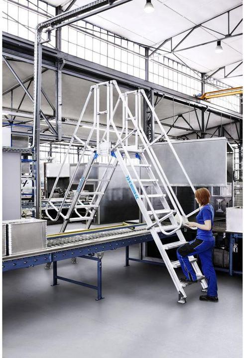 Produktbild Zarges Leiter Überstieg 8 Stufen Neigung 60 Grad (Plattformleiter, 100 cm)