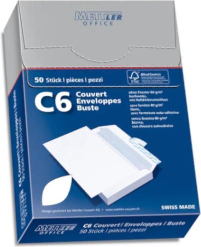 Actual product image Mettler Office Envelope (C6, 50 x)