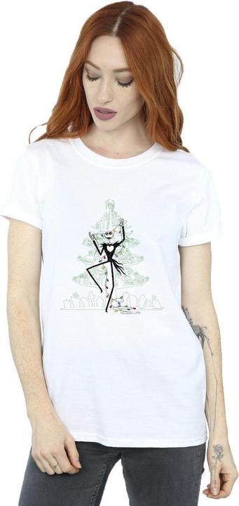 Immagine prodotto Disney The Nightmare Before Christmas Tree Green Maglietta Ampia Donna (4XL)