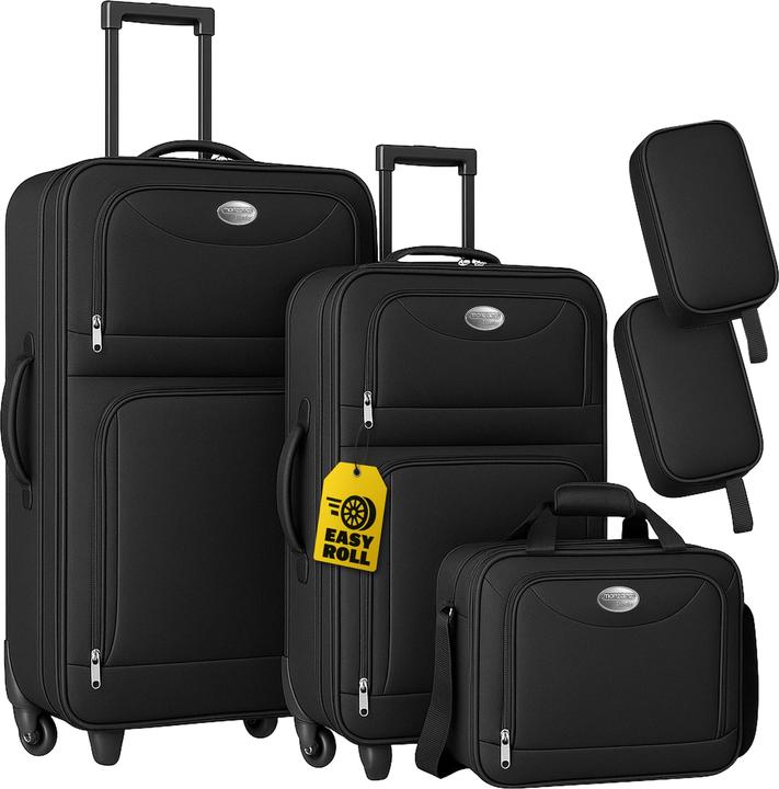 Image du produit Monzana Set de valises (60 l, Bagage à main (jusqu'à 50l), M (50 - 90l), L (90 - 115l))