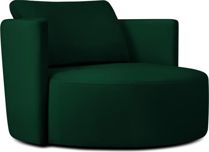 Image du produit Micadoni Fauteuil Pivotant en Velours, "Bliss", 1 Place, 92x92x75 Fabriqué en Europe