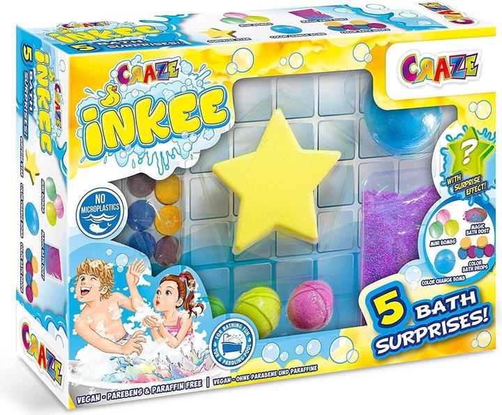 Actual product image Craze Inkee set of 5 bath surprises (Bath salts)