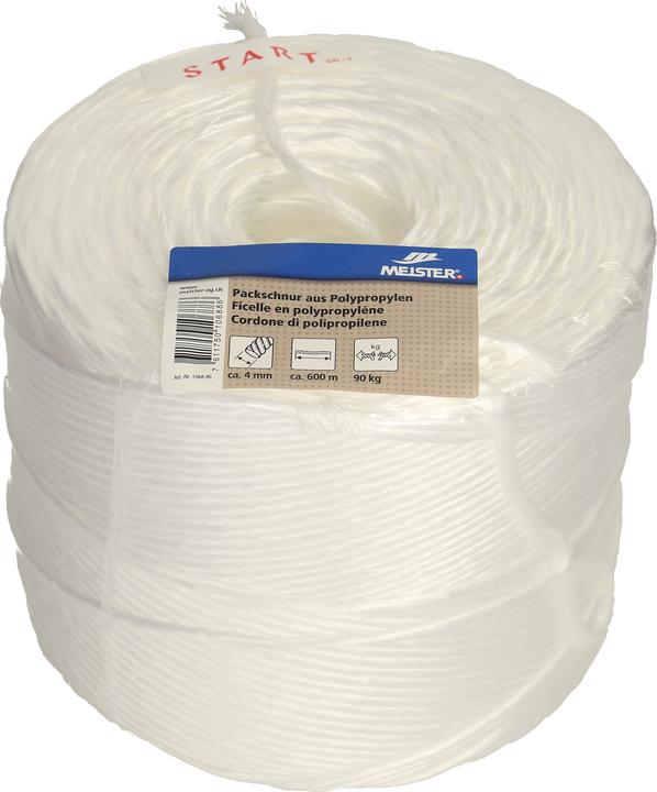 Produktbild Meister Packschnur PP Ø4mm weiss (600 m)