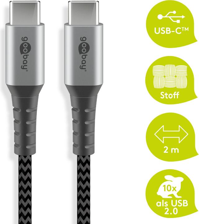 Produktbild Goobay USB C — USB C (2 m, USB 2.0)