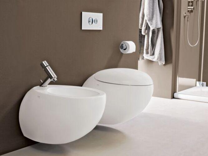 Image du produit Laufen Alessi one WC suspendu, chasse deau basse, sans rebord, 585x390, kit de montage inclus, H8209
