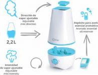 Actual product image Kiwi 2.2l 8h ultrasonic air humidifier