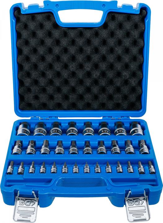 Actual product image BGS Bit socket set | drive square drive 6.3 mm (1/4") / 10 mm (3/8") / 12.5 mm (1/2") | hexagon socket (5/64)