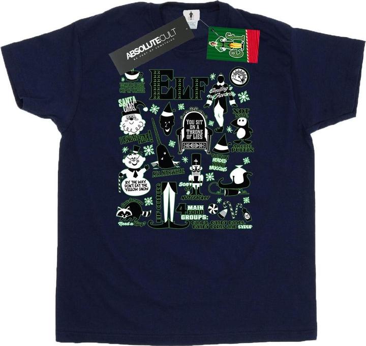 Elf Infographic Poster TShirt (XXL)