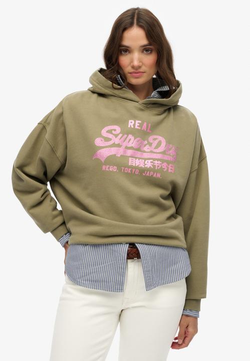 Produktbild Superdry Vintage Logo Hoodie mit Strassbesatz (12XL)