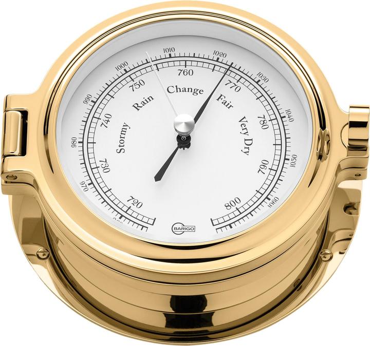 Immagine prodotto Barigo Barometer Admiral, Messing massiv 100mm