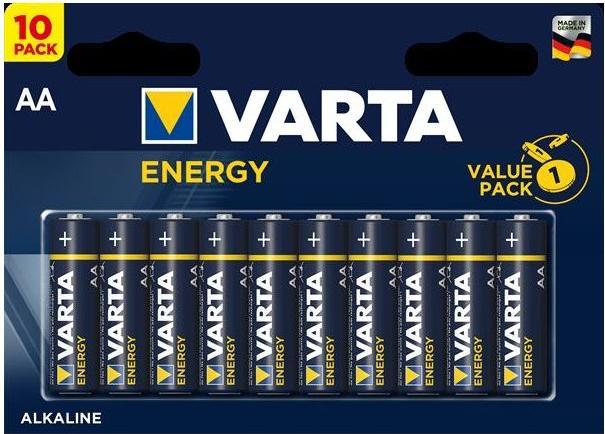 Actual product image Varta Energy Alkaline Mignon 10xAA / 1.5V / Blister of 10 (10 pcs., AA, 2800 mAh)