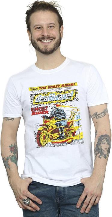 Immagine prodotto Ghost Rider Chest Deathrace Maglietta Uomo (M)
