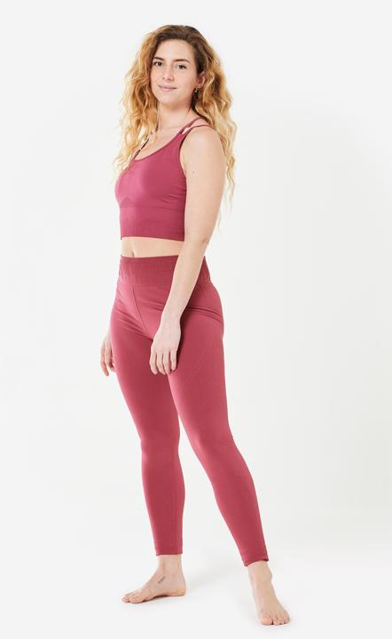 Produktbild Decathlon Sport-BH Damen leichter Halt doppelte Träger - rosa (L)
