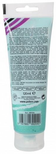 Immagine prodotto Pebeo Decocrème Colore acrilica madreperla (Smeraldo in madreperla, 120 ml)
