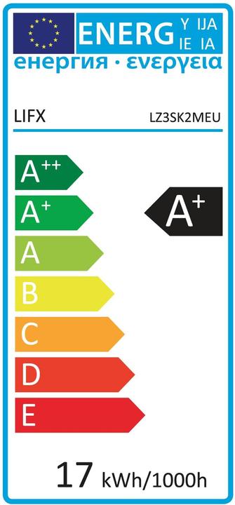 Label énergétique Lifx Kit de démarrage complet Z Strip (RGB, 200 cm, Intérieur)