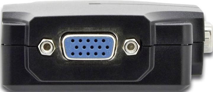 Actual product image Digitus VGA Splitter 2-Port 350MHz int.power amplifier up to 75m max resolution 2048x1536 at 60Hz