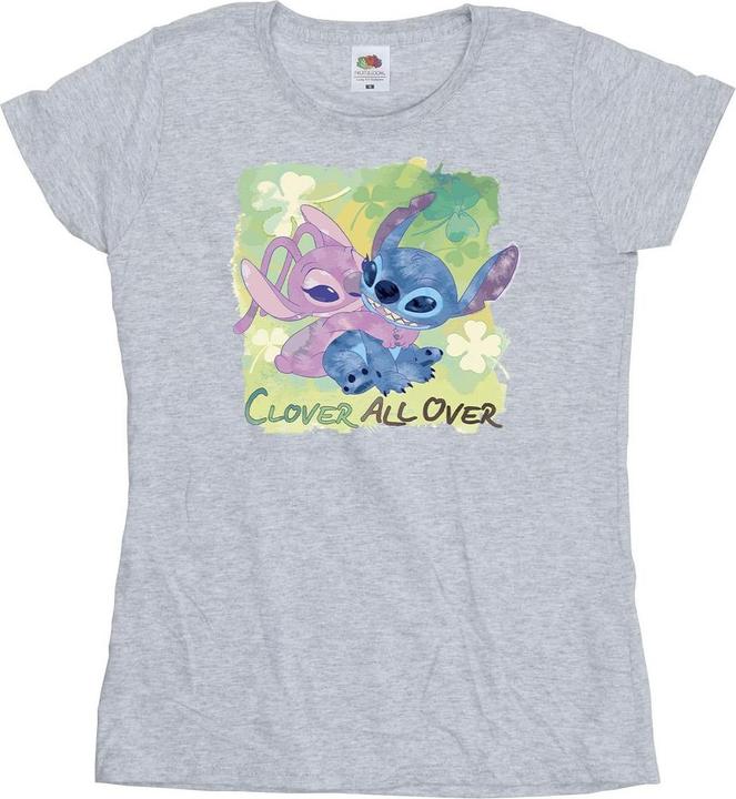 Disney Lilo And Stitch St Patrick's Day Clover TShirt (M)
