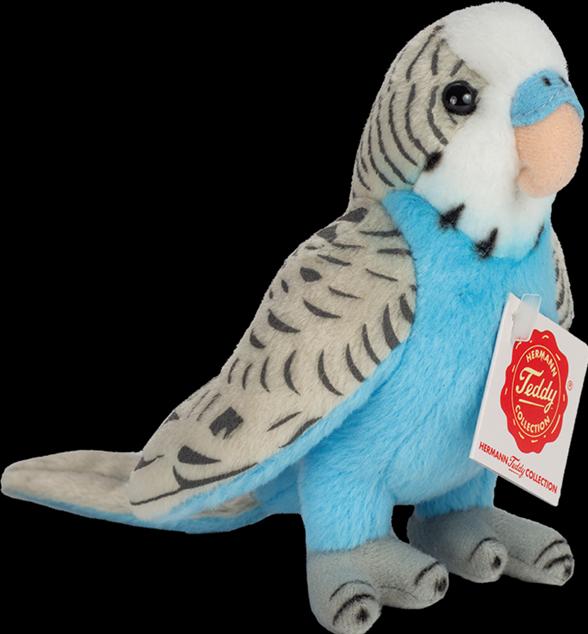 Produktbild Teddy Hermann Wellensittich blau 13cm (13 cm)