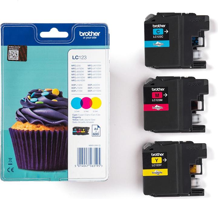 Produktbild Brother LC-123 Rainbow Pack (M, C, Y)
