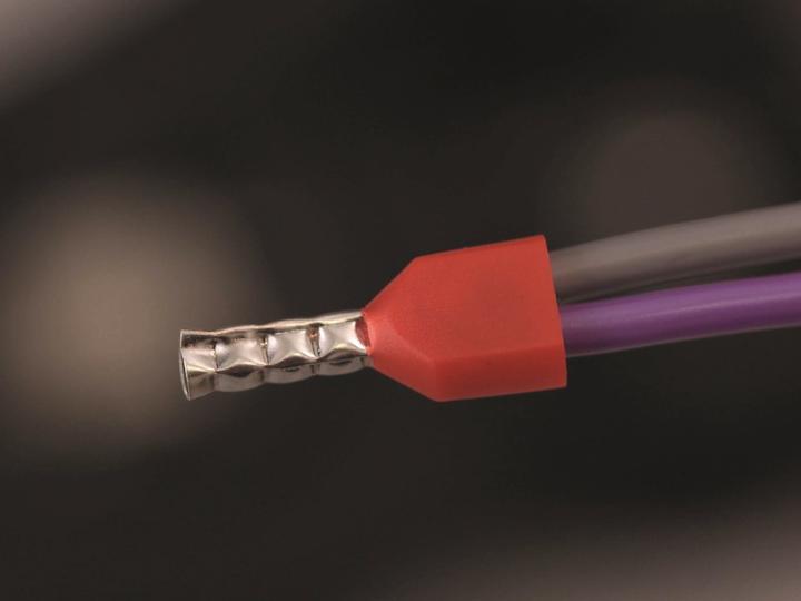 Produktbild Quadrios 22C434 Zwillings-Aderendhülse 0.75 mm² Teilisoliert Grau 1 Set