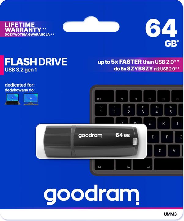 Produktbild Goodram UMM3 USB 3.0 (3.1 Gen 1) (64 GB, USB-A)