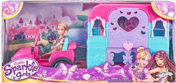 Actual product image Zuru Sparkle Girlz Doll with Jeep and Caravan (100176)