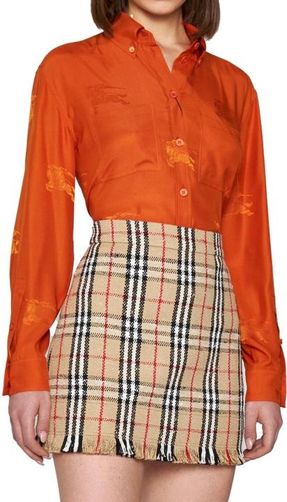Actual product image Burberry Vintage Pattern Mini Skirt (38)