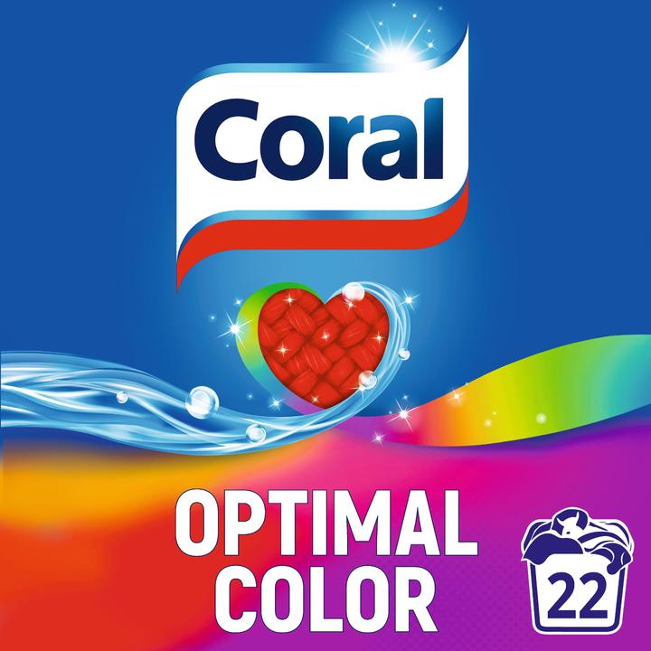 Actual product image Coral Powder Opt Color 22Wl (22 Washing cycles, Washing powder)